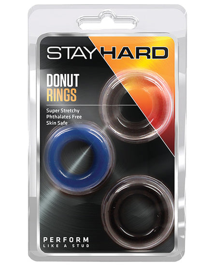 Blush Stay Hard Donut Rings 3-Pack - Empower Pleasure