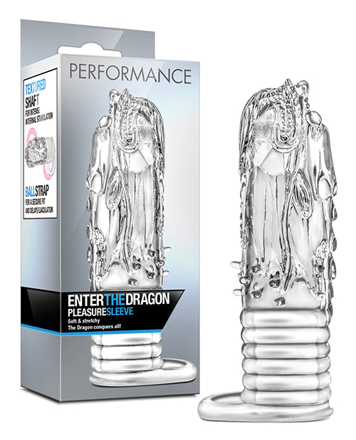 Blush Performance Enter the Dragon Penis Sleeve - Clear - Empower Pleasure