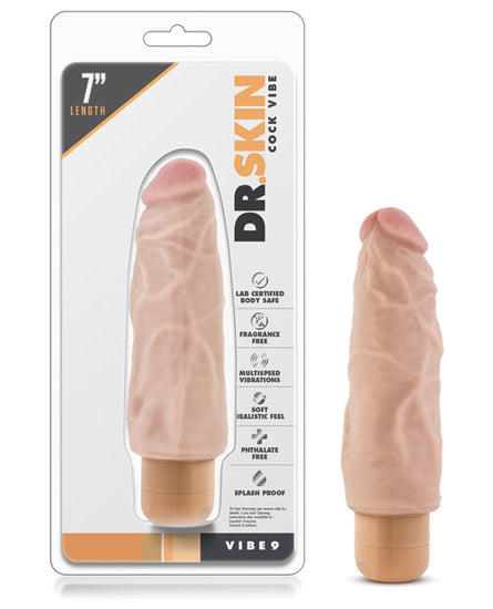 Blush Dr. Skin Vibe 7" Dong #9 - Beige - Empower Pleasure