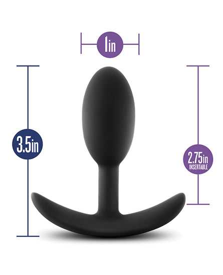 Blush Luxe Wearable Vibra Slim Plug - Small - Empower Pleasure