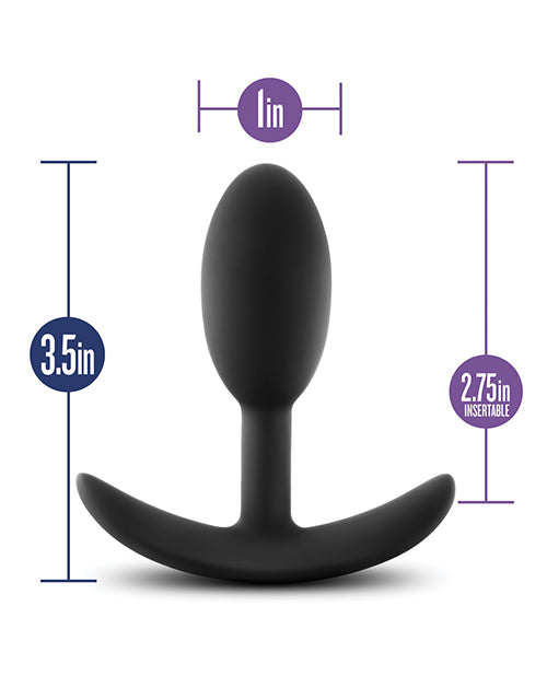 Blush Luxe Wearable Vibra Slim Plug - Small - Empower Pleasure
