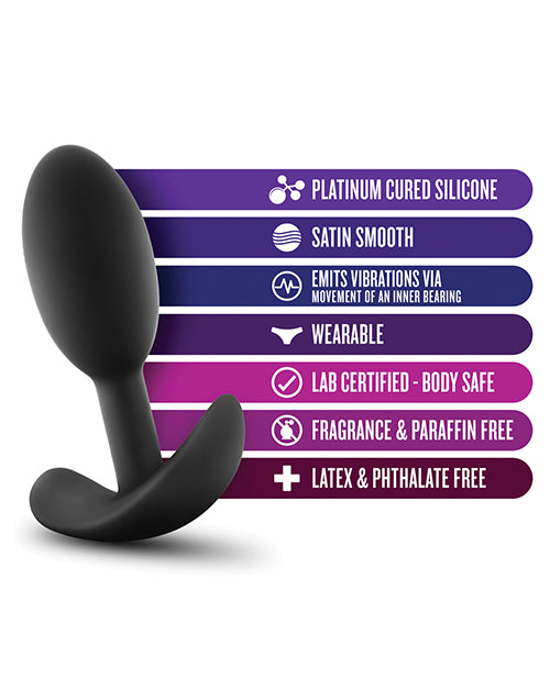 Blush Luxe Wearable Vibra Slim Plug - Small - Empower Pleasure