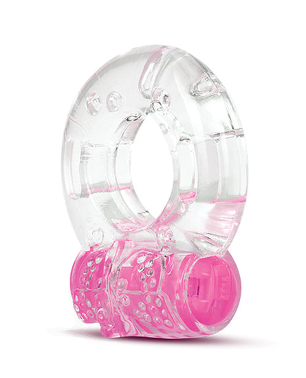 Blush Play with Me Arouser Vibrating C-Ring - Pink - Empower Pleasure