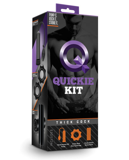 Blush Quickie Kit - Thick Cock Black - Empower Pleasure