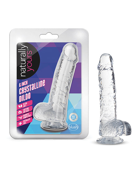 Blush Naturally Yours 6" Crystalline Dildo - Diamond - Empower Pleasure