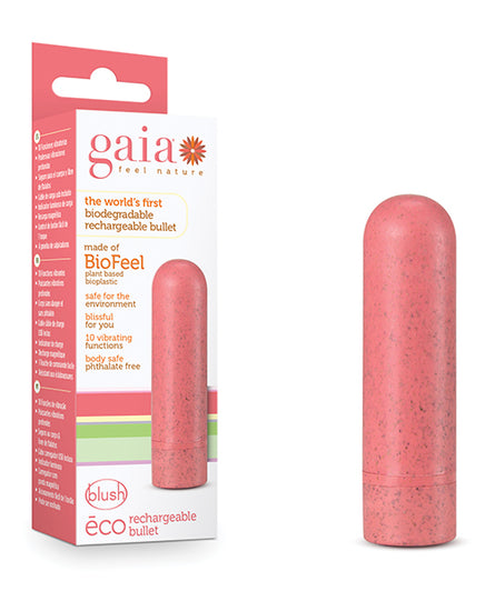 Blush Gaia Eco Rechargeable Bullet - Coral - Empower Pleasure