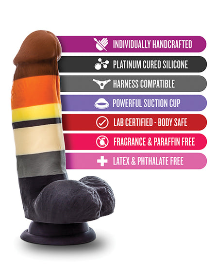 Blush Avant P9 Bear Pride Dildo - Multi Color - Empower Pleasure