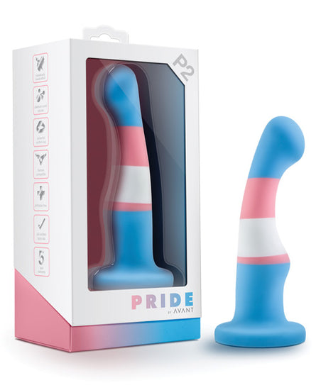 Blush Avant P2 Transgender Pride Silicone Dong - True Blue - Empower Pleasure