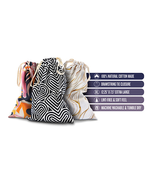 Blush The Collection Cotton Toy Bag Counter Display - Assorted Display of 18 - Empower Pleasure