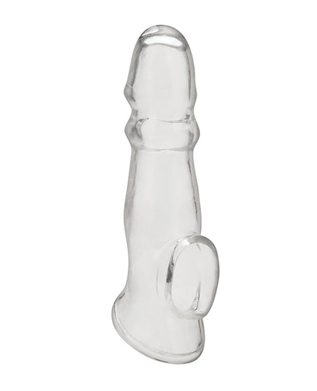 Blue Line C & B 6.75" Girthy Penis Enhancing Sleeve Extension - Clear - Empower Pleasure