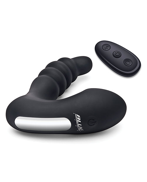 Blue Line Vibrating Prostate Prodder w/ Remote - Black - Empower Pleasure