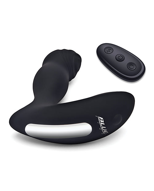 Blue Line Vibrating Prostate Thumper w/ Remote - Black - Empower Pleasure