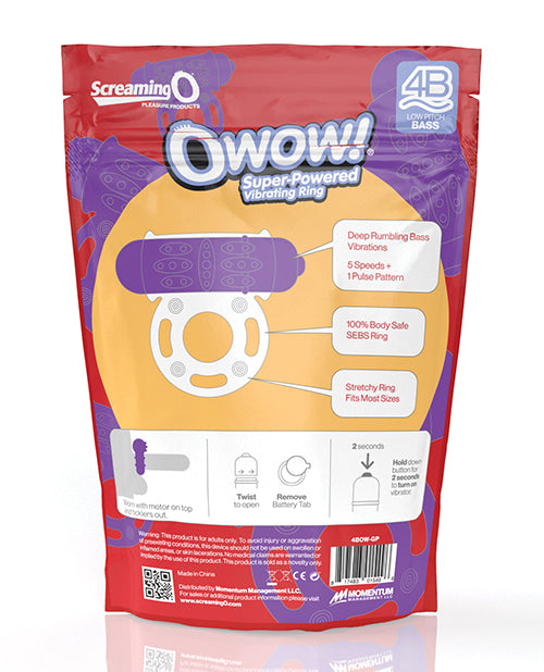Screaming O 4B OWow - Grape - Empower Pleasure