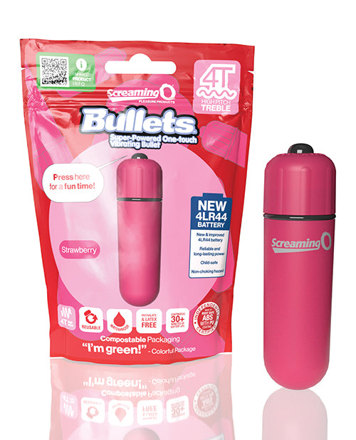 Screaming O 4T Bullet - Strawberry - Empower Pleasure