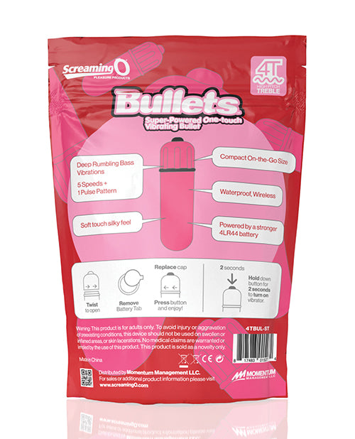 Screaming O 4T Bullet - Strawberry - Empower Pleasure