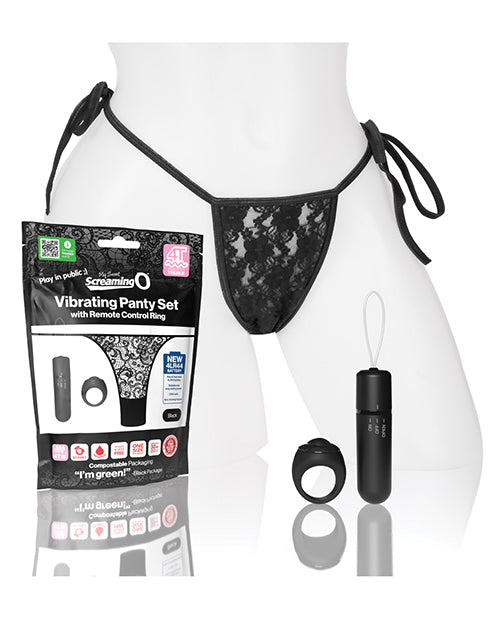 Screaming O My Secret 4T Panty Vibe with Remote  - Black - Empower Pleasure