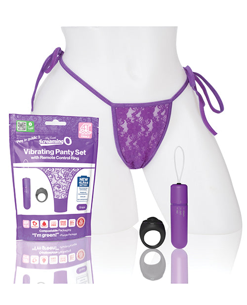 Screaming O My Secret 4T Panty Vibe with Remote  - Grape - Empower Pleasure