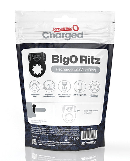 Screaming O Charged Big O Ritz - Black - Empower Pleasure