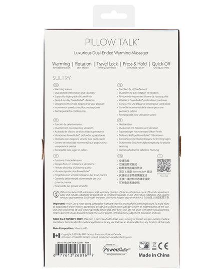 Pillow Talk Sultry Rotating Wand - Empower Pleasure