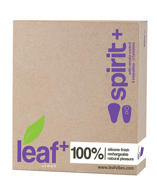 Leaf Plus Spirit w/Remote Control - Purple - Empower Pleasure