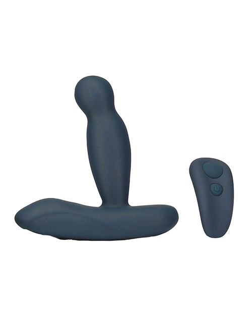Lux Active Revolve 4.5" Rotating & Vibrating Anal Massager - Dark Blue - Empower Pleasure