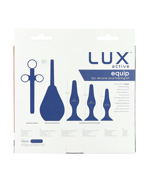 Lux Active Equip Silicone Anal Training Kit - Dark Blue - Empower Pleasure