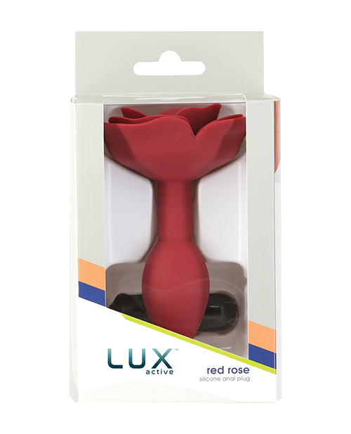 Lux Active Red Rose Silicone Anal Plug - Empower Pleasure