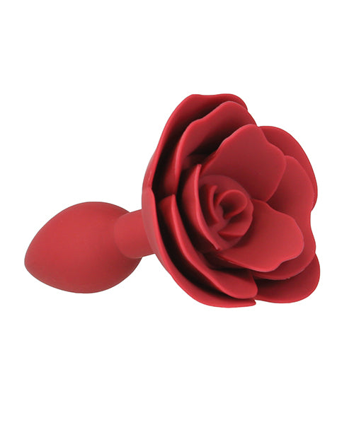 Lux Active Red Rose Silicone Anal Plug - Empower Pleasure