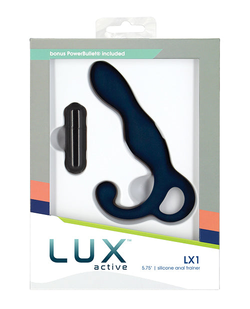 Lux Active LX1 5.75" Silicone Anal Trainer - Dark Blue - Empower Pleasure