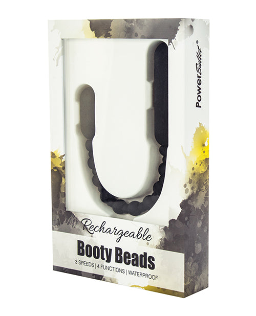 Rechargeable Booty Beads - Black - Empower Pleasure