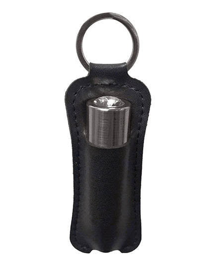 First Class Mini Rechargeable Bullet with Crystal - 9 Functions Gun Metal - Empower Pleasure