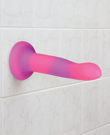 The Rave - 8" Glow-in-the-Dark Dong - Pink/Purple - Empower Pleasure
