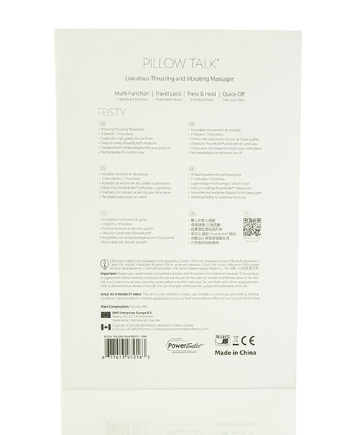 Pillow Talk  Feisty - Pink - Empower Pleasure