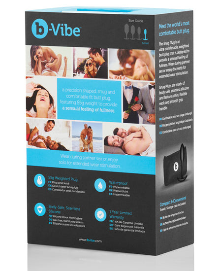 b-Vibe Snug Plug 1 - .55g - Empower Pleasure