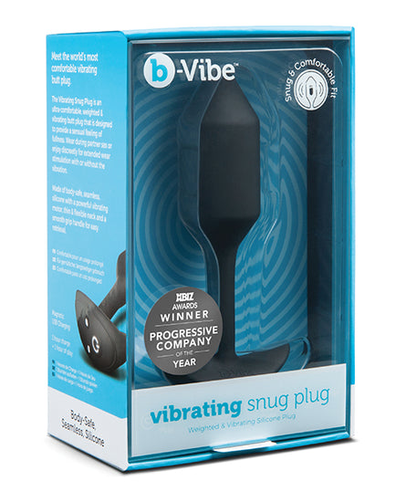 b-Vibe Vibrating Weighted Snug Plug - Medium - Empower Pleasure
