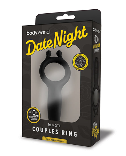 Xgen Bodywand Date Night Remote Couples Ring - Black - Empower Pleasure