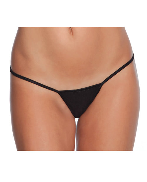 Low Rise Lycra G-String Black - Empower Pleasure