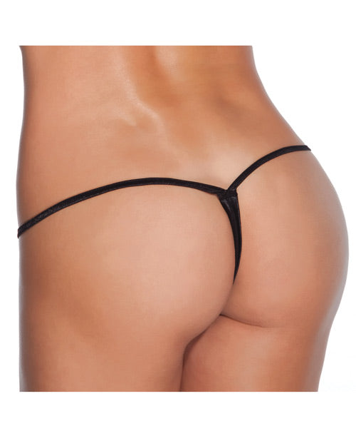 Low Rise Lycra G-String Black - Empower Pleasure