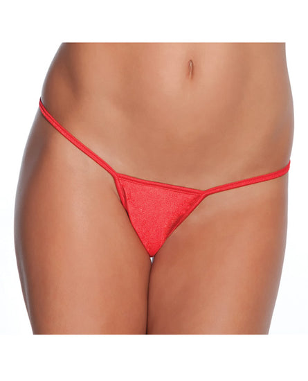 Low Rise Lycra G-String - Red - Empower Pleasure