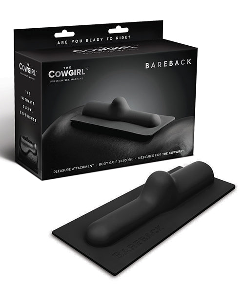 The Cowgirl Bareback Silicone Attachment - Black - Empower Pleasure