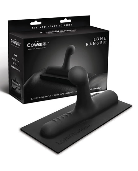 The Cowgirl Lone Ranger Silicone Attachment - Black - Empower Pleasure