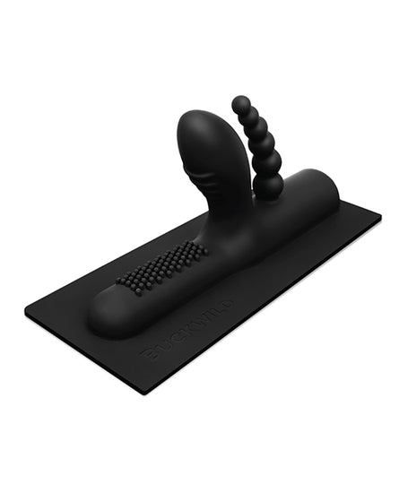 The Cowgirl Buckwild Silicone Attachment - Black - Empower Pleasure