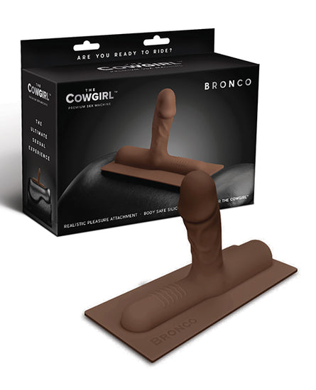 The Cowgirl Bronco Silicone Attachment - Chocolate - Empower Pleasure
