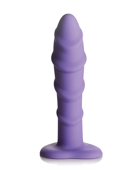 Curve Toys Simply Sweet 7" Swirl Silicone Dildo - Purple - Empower Pleasure