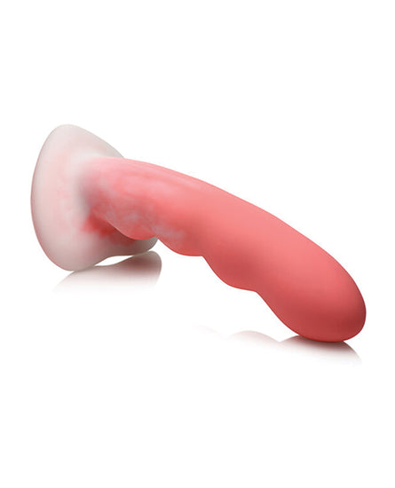 Curve Toys Simply Sweet 7" Wavy Silicone Dildo - Pink/White - Empower Pleasure