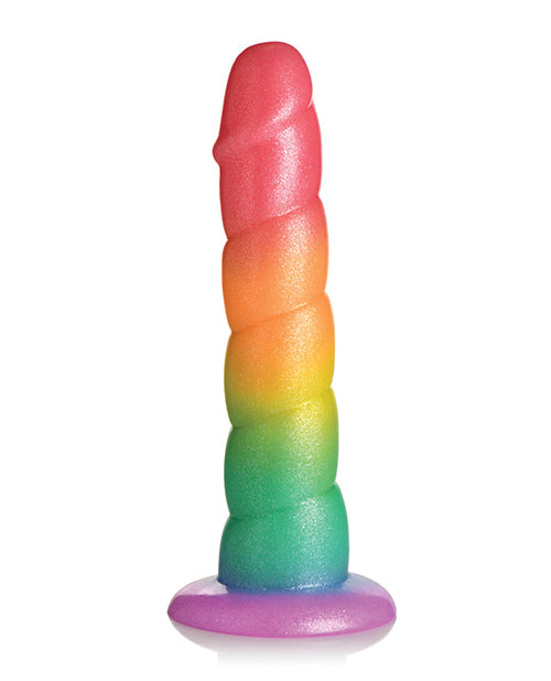 Curve Toys Simply Sweet 6.5" Swirl Rainbow Dildo - Empower Pleasure