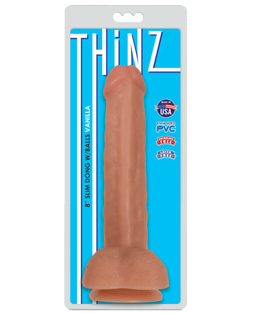 Curve Novelties Thinz 8" Slim Dong with Balls