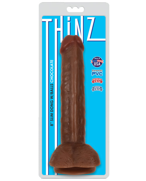 Curve Novelties Thinz 8" Slim Dong with Balls