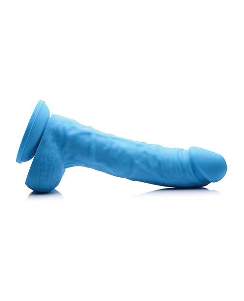 Curve Novelties Lollicock 7" Silicone Dildo with Balls - Berry