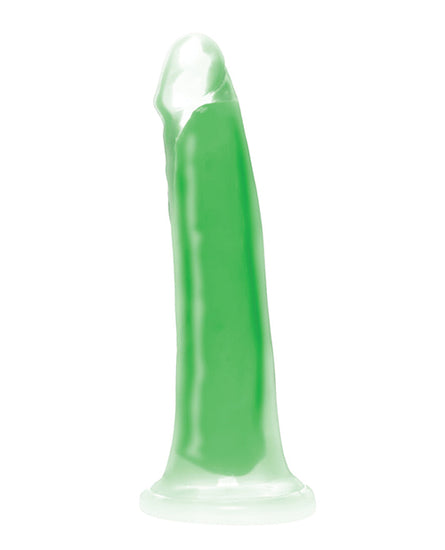 Curve Toys Lollicock 7" Glow In The Dark Silicone Dildo - Green - Empower Pleasure